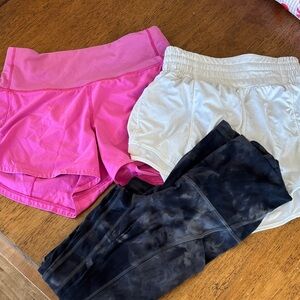Lululemon Stylish women’s/youth Shorts and Leggings Set